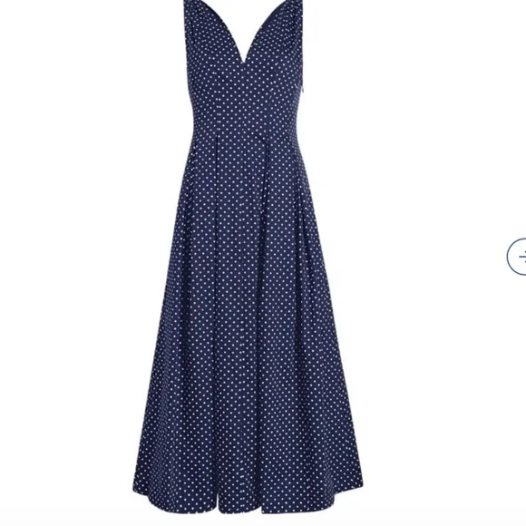 *SOLD*  Hill House Womens Jacqueline Cotton Satin Polka Dot Dress - Size S - Picture 5 of 11